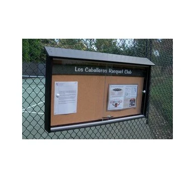 Afficheur de message pour clôture
