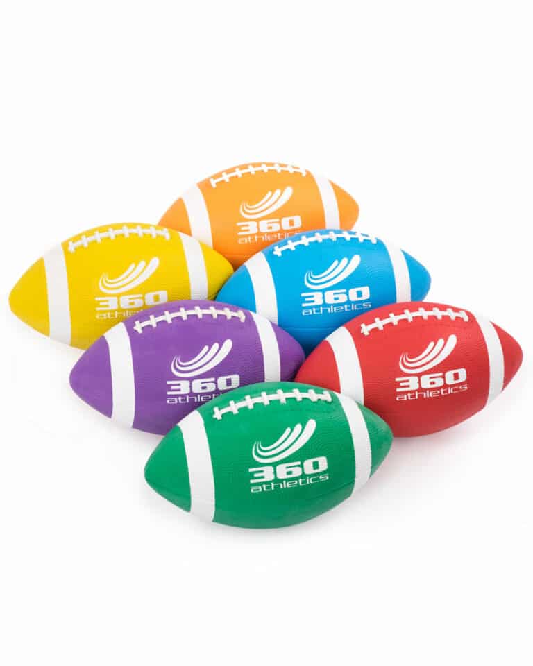 Ballons de football americain de couleurs