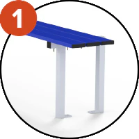 Banc central de vestiaire - Image 2