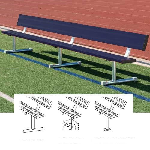 Banc de joueurs en aluminium de couleur