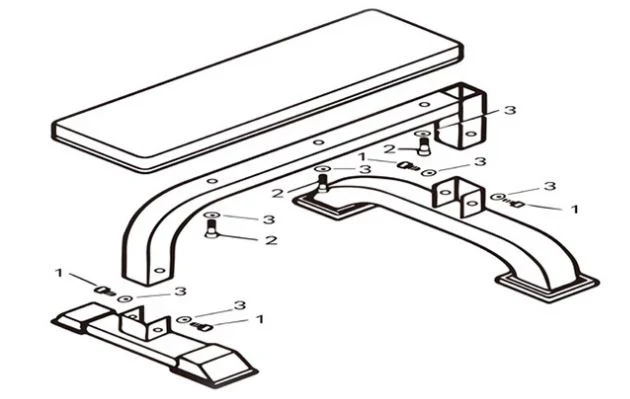Banc plat pour exercices avec haltères - Image 5