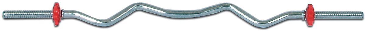 Barre de curl tubulaire à serrage vissé avec colliers