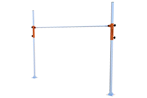 Barre fixe d'entrainement reglable