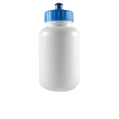 Bouteille d'eau blanche a pression