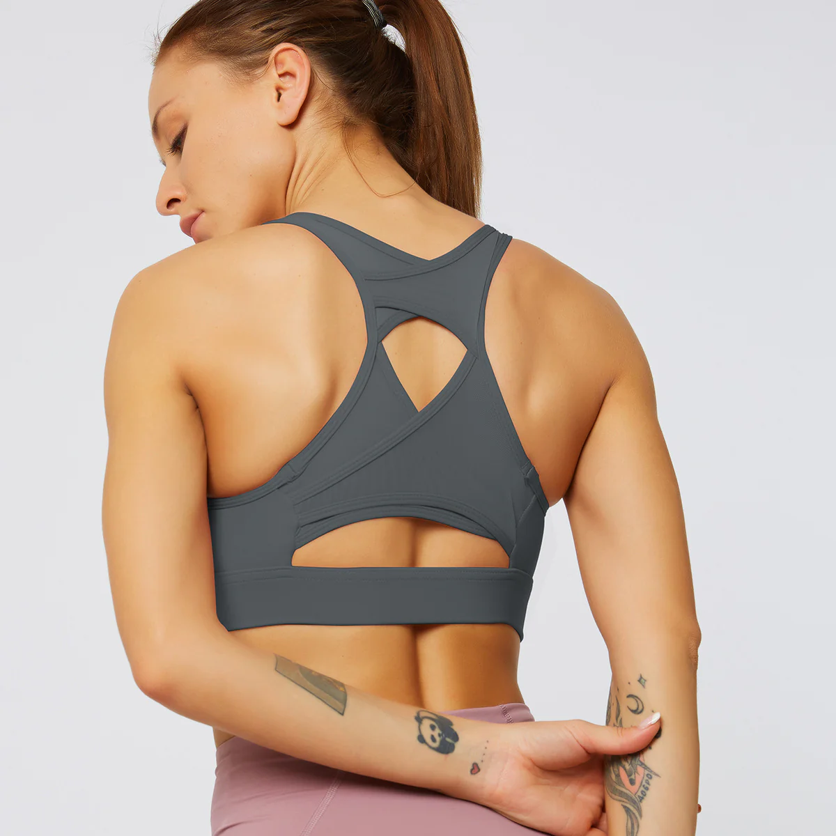 Brassière sport à dos ouvert pour femme - Image 4