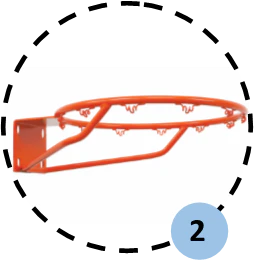 But de basketball extérieur fixe et ajustable - Image 3