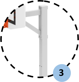 But de basketball extérieur fixe et ajustable - Image 4