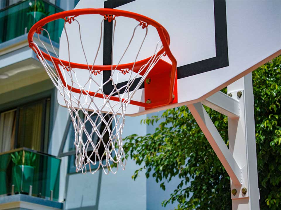 But de basketball extérieur fixe et ajustable - Image 8