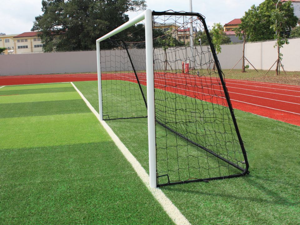 But de soccer mobile junior en acier galvanisé