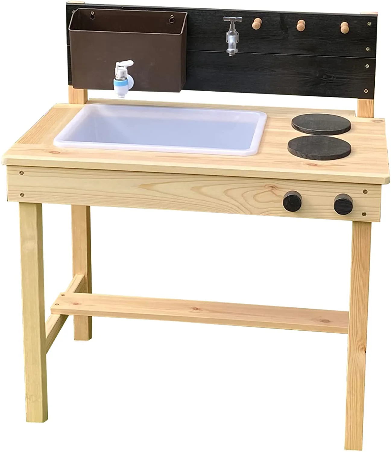 Mini cuisine de jardin en bois pour enfant