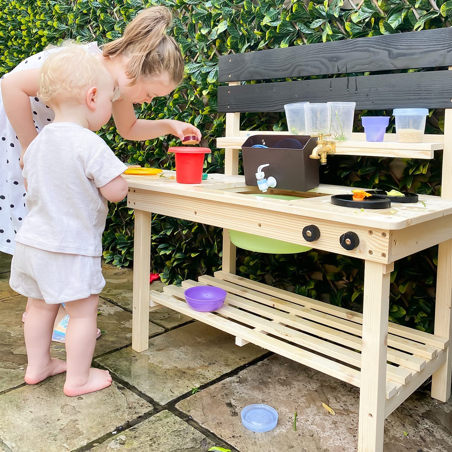 Cuisine de jardin en bois pour enfant - Image 3