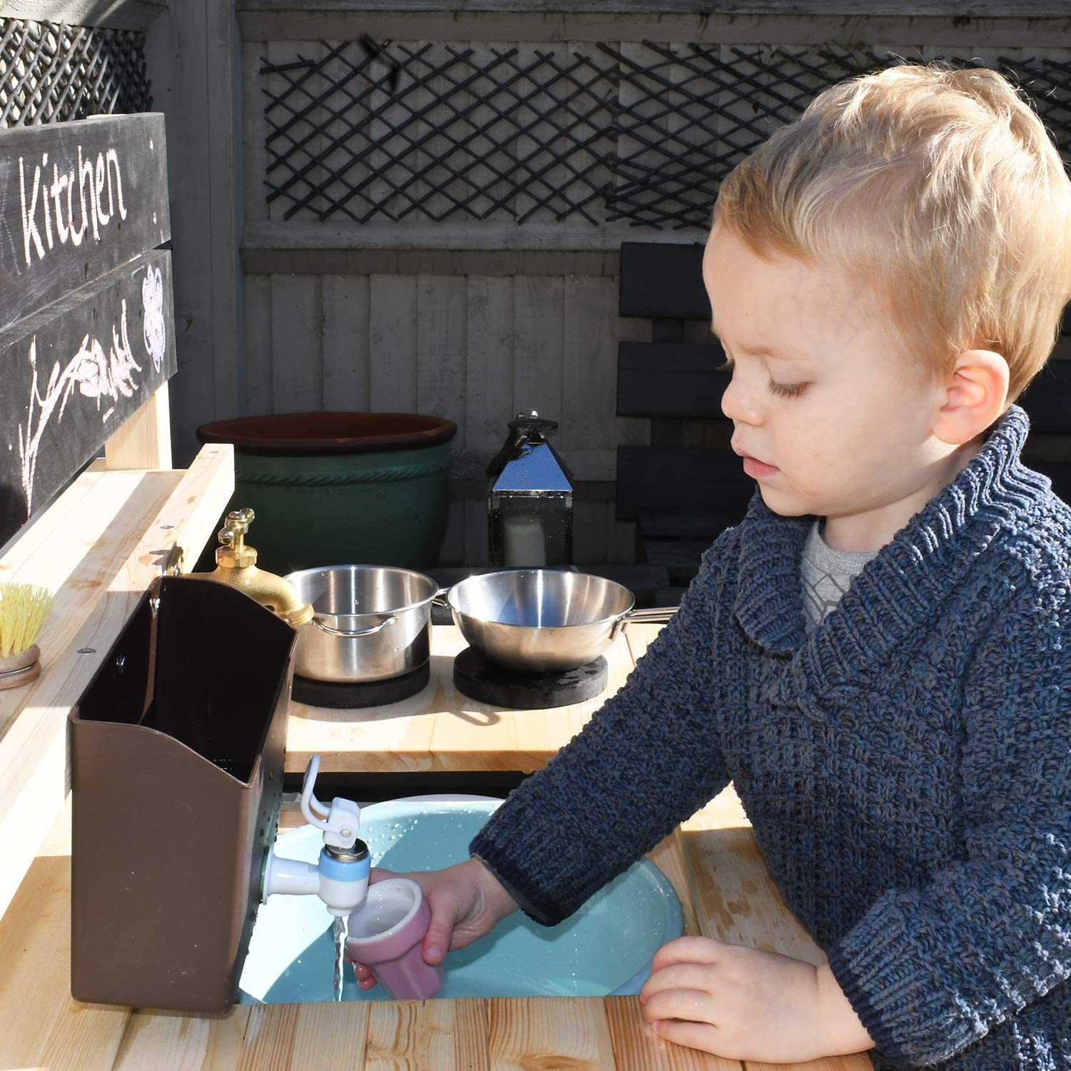 Cuisine de jardin en bois pour enfant - Image 4