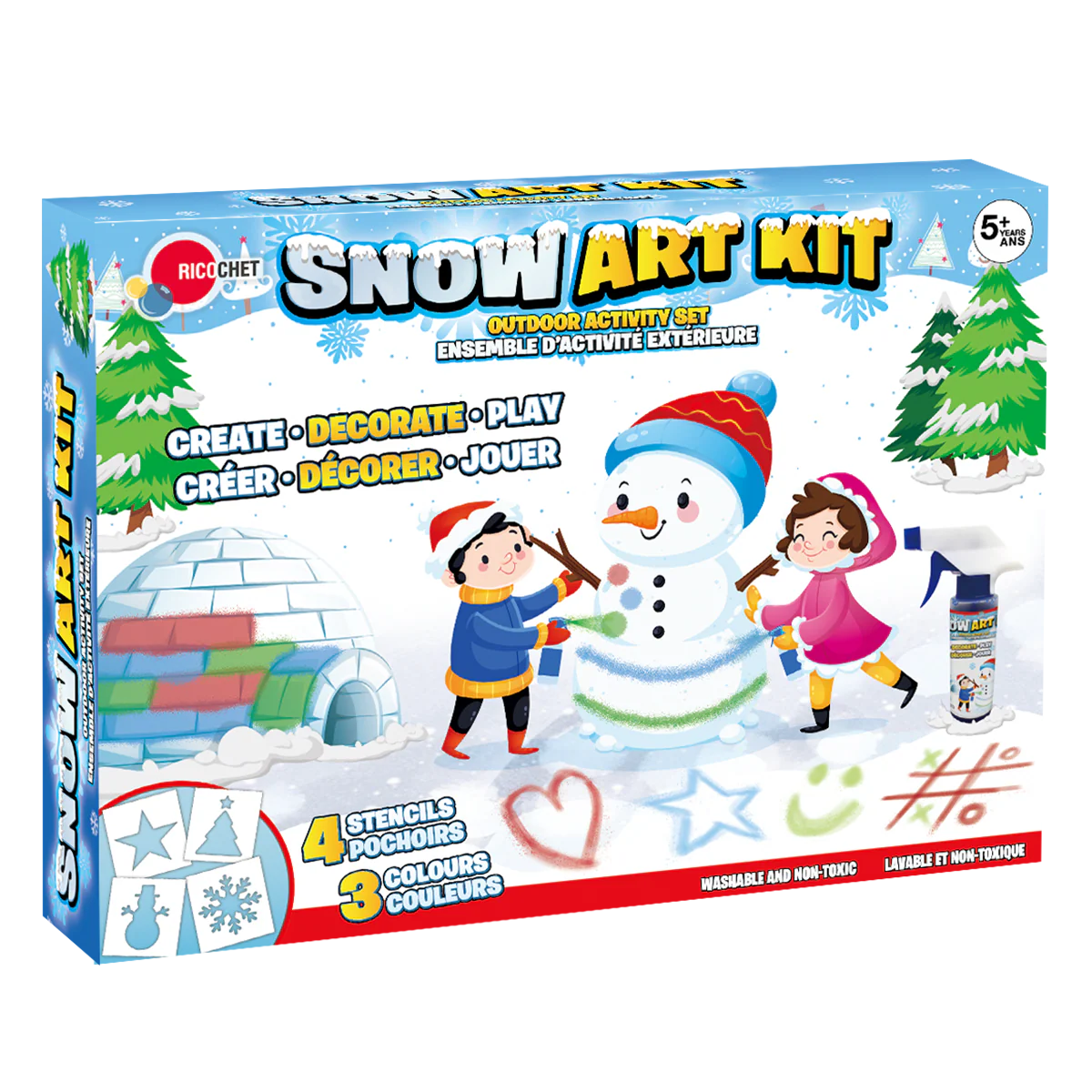 Ensemble bonhomme de neige pour enfants
