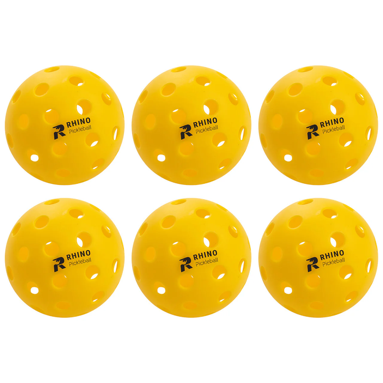 Ensemble de 6 balles de pickleball de plein air récréatif