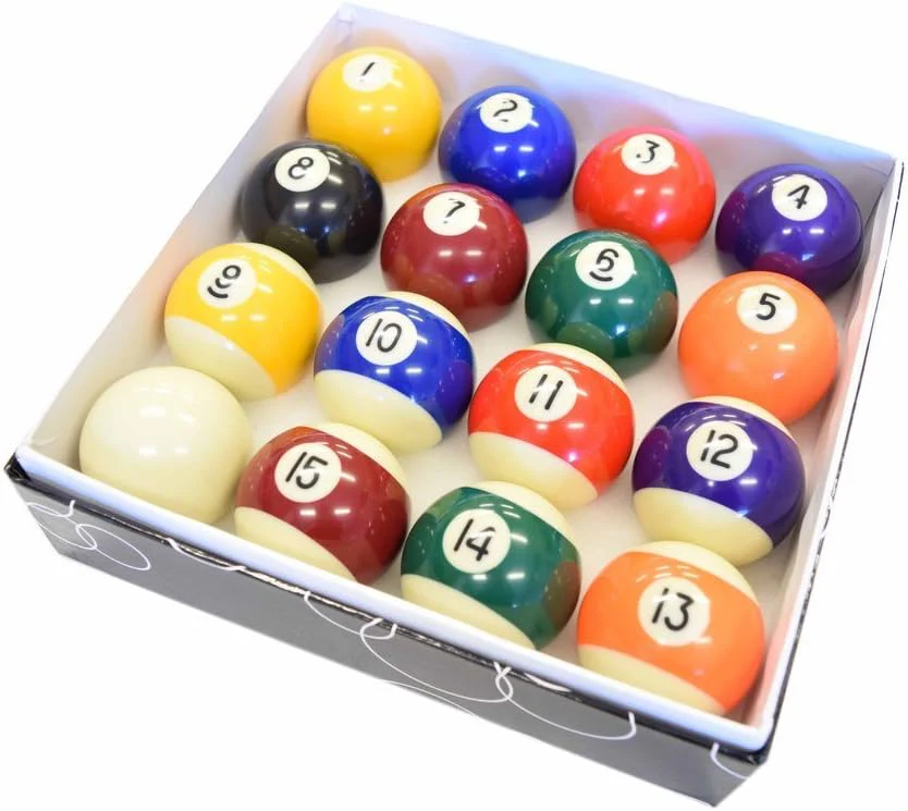 Ensemble de boules de billards réglementaires
