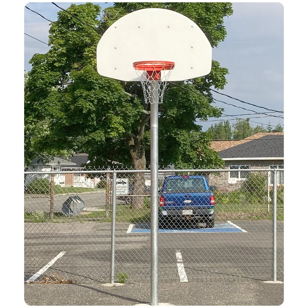 Ensemble de but de basketball extérieur