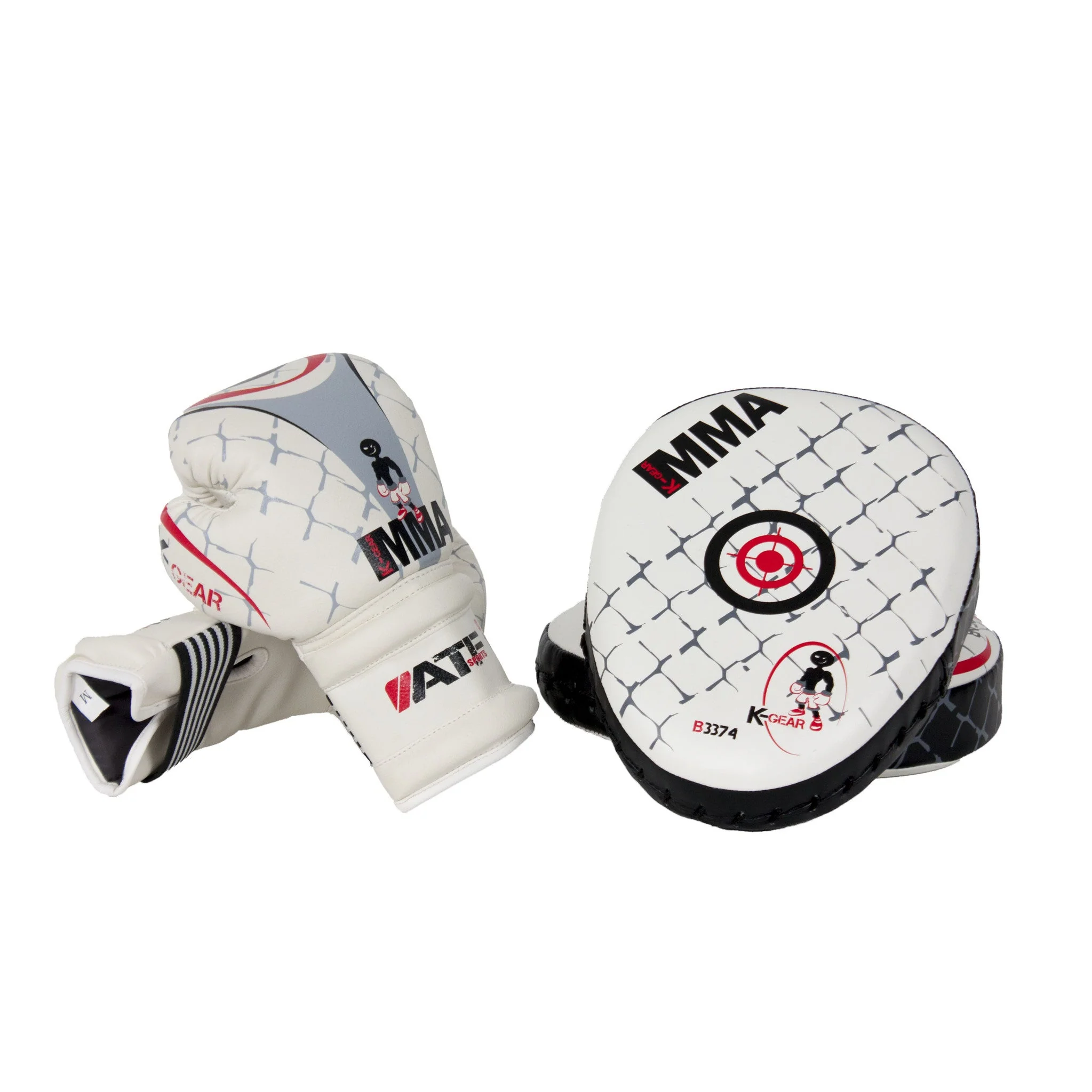 Ensemble de gants d'entraineur et gants de boxe junior