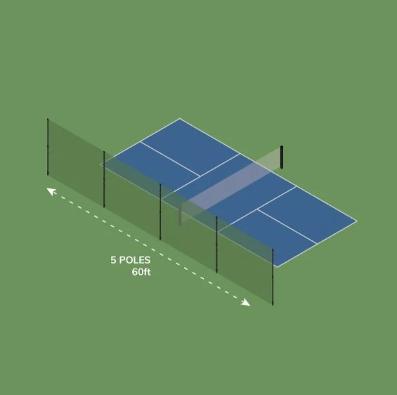 Filet barrière pour court de pickleball - Image 4
