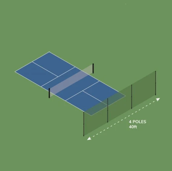 Filet barrière pour court de pickleball - Image 5