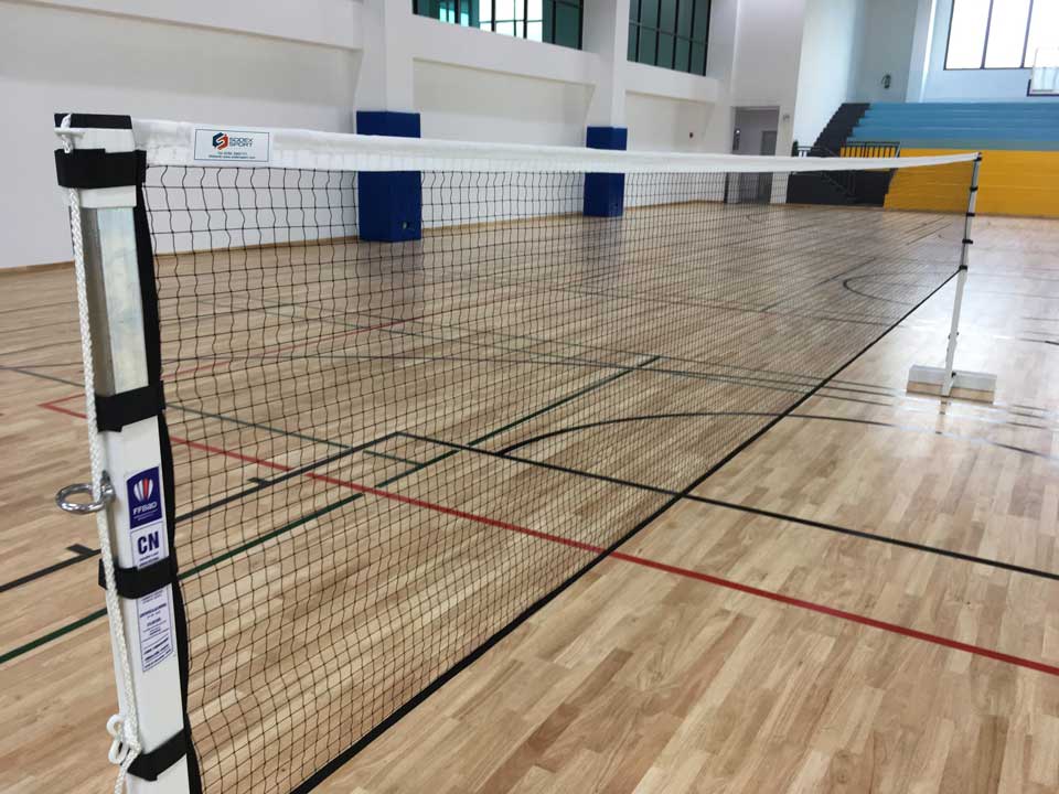 Filet de badminton à velcro