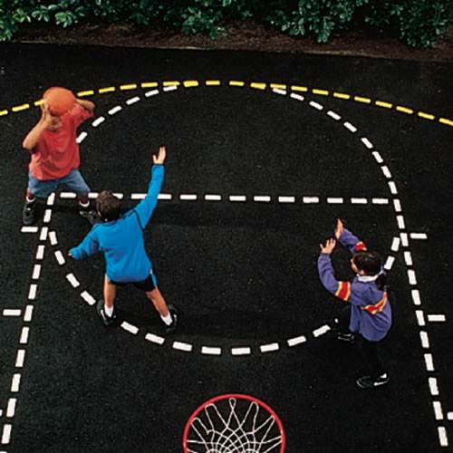 Ligne gabarit de jeu pour le Basketball
