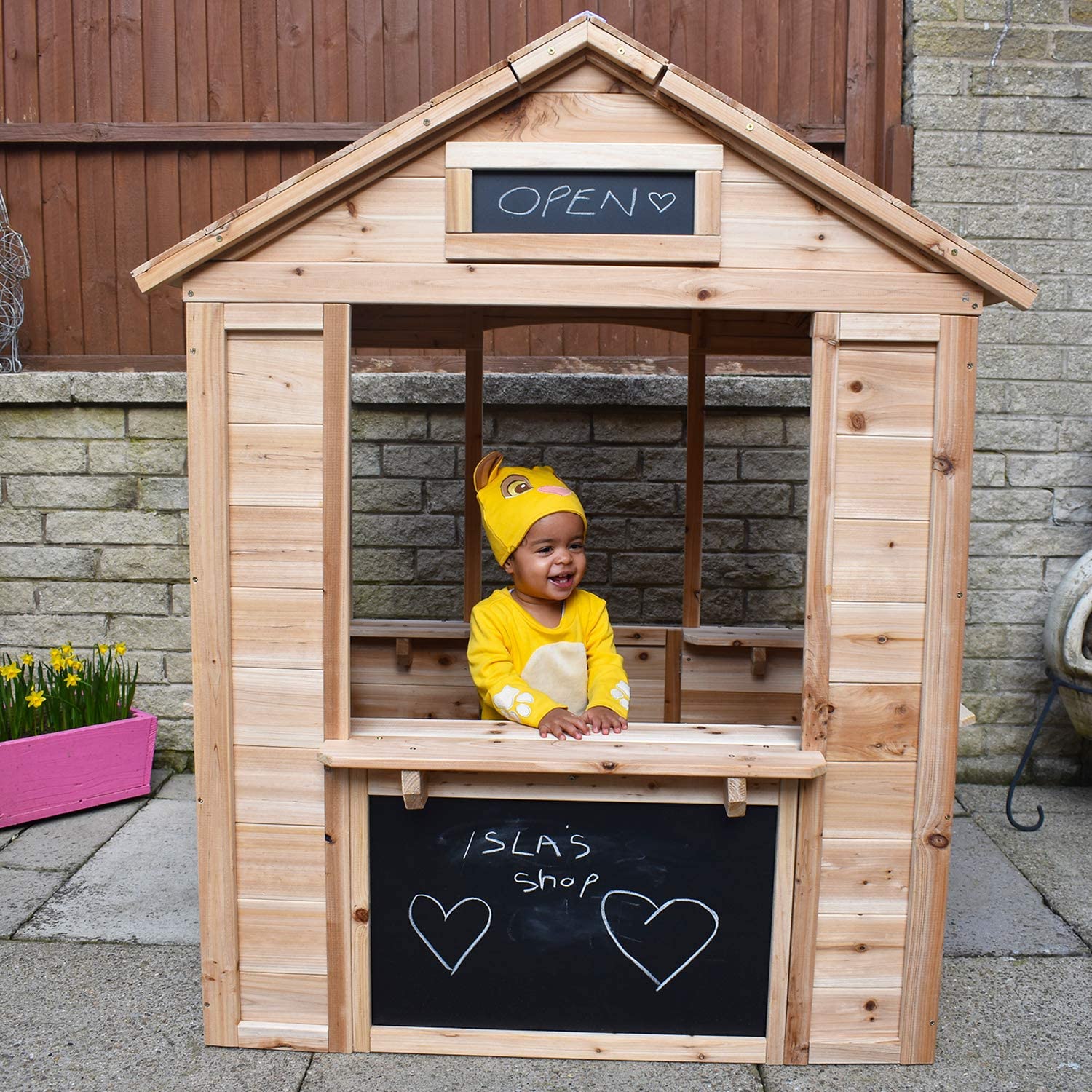 Maison cafe exterieur pour enfants en bois - Image 5