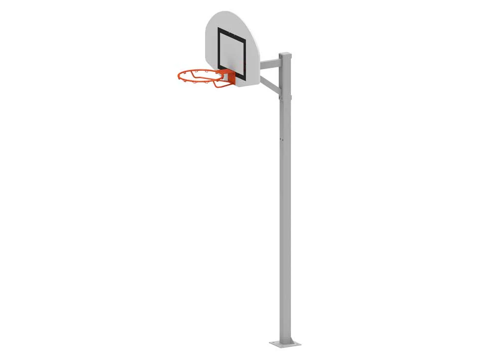Panier de basketball sur plaque