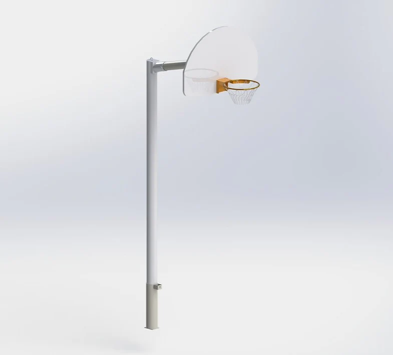Panier droit de basketball avec extension