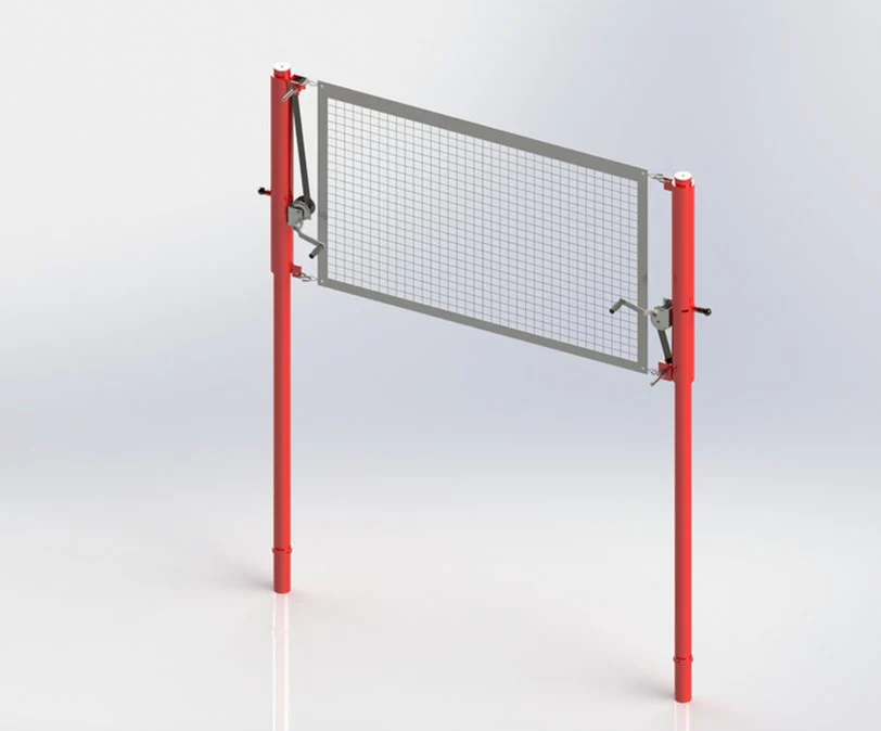 Poteaux de volleyball de gymnase en aluminium - Image 2