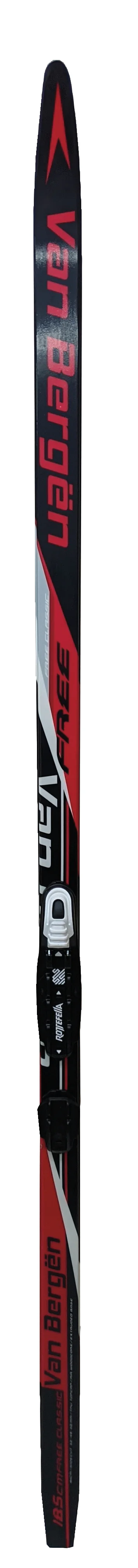Ski de fonds avec fixation sans fartage unisexe Van Bergen