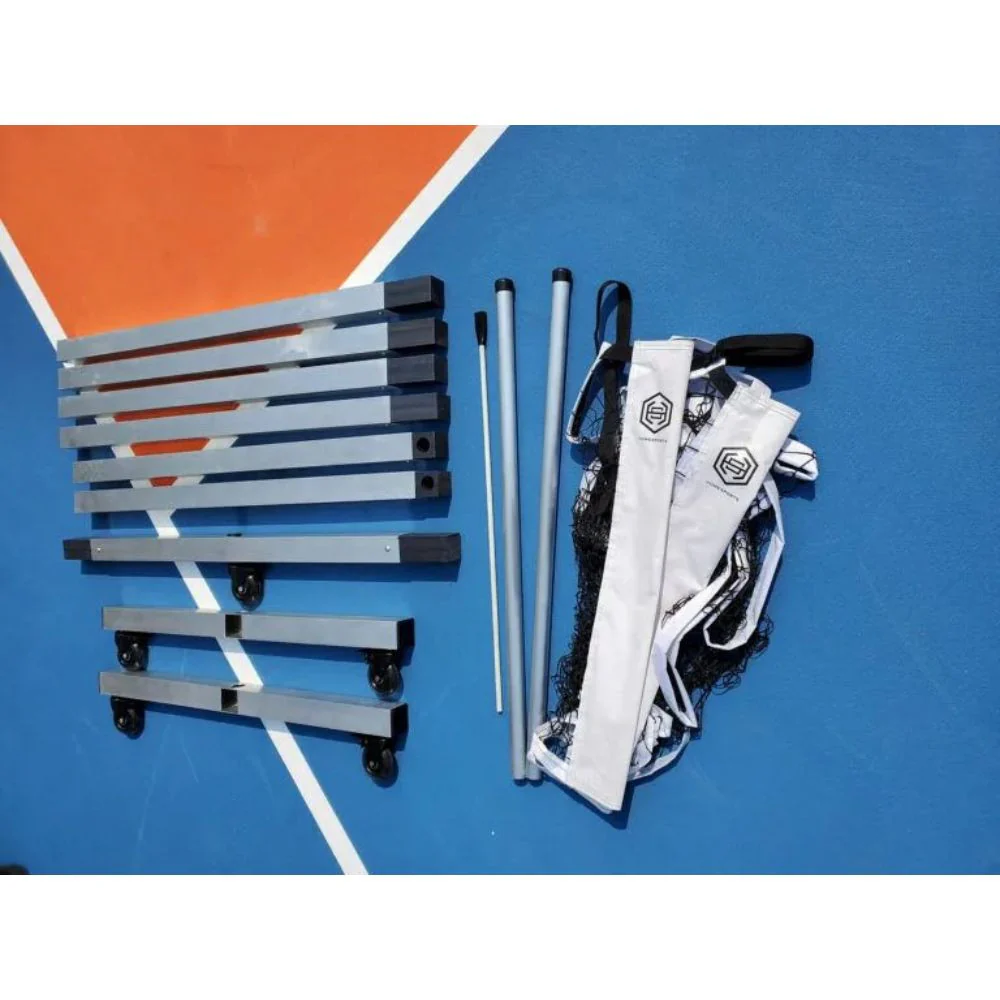 Système de poteaux de pickleball sur roue démontable - Image 3