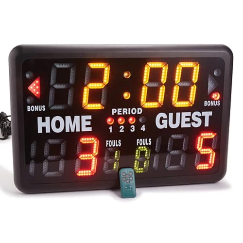 Tableau de pointage multisport intérieur avec télécommande