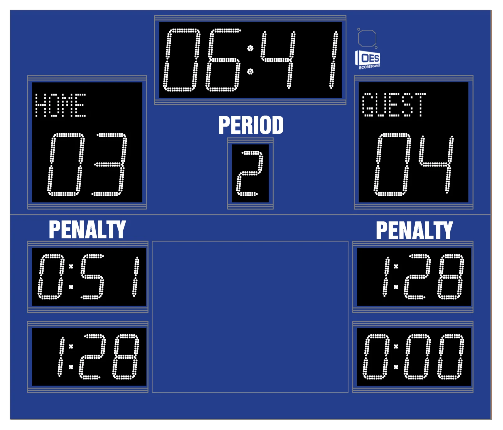 Tableau électronique intérieur de hockey