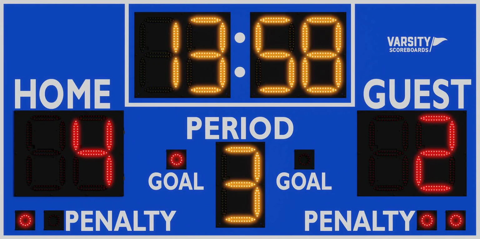 Tableau indicateur de hockey intérieur