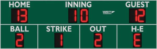 Tableau indicateur extérieur de Baseball Varsity