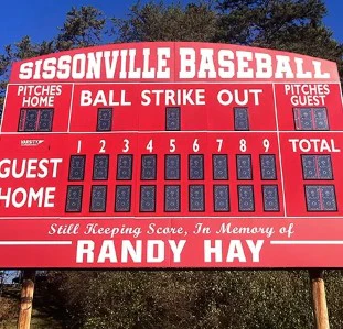 Tableau indicateur extérieur de Baseball Varsity - Image 2