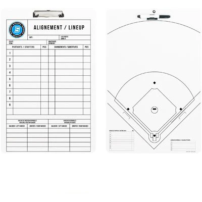 Tablette avec clip de baseball
