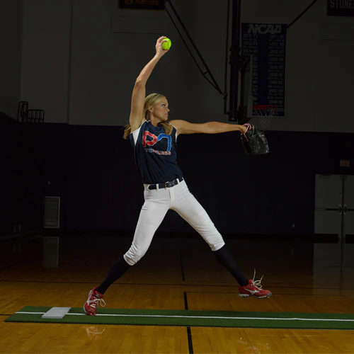 Tapis de lanceur de softball avec ligne de puissance centrale - Image 2